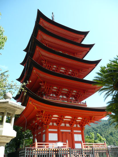 Pagode am Itsukushima-Schrein