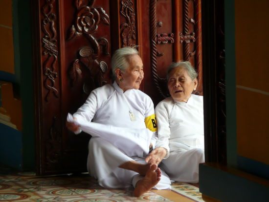 "Juenger" im Chao Dai Tempel