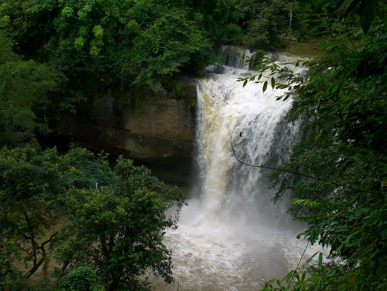 der riesige "the beach"-wasserfall!