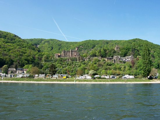 Burg Reichenstein, erbaut auf den Resten eines römischen Kastells,  beherbergt eine Sammlung von 1200 Jagdtrophäen aus der ganzen Welt