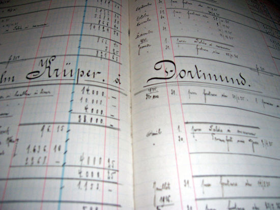 die Buchhaltung der alten Brauerei