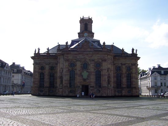 die Ludwigskirche in Saarbrücken