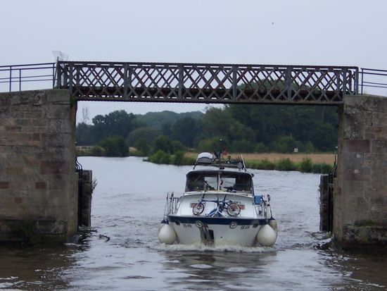ein Hochwasser-Sperrtor