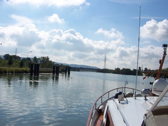 ab gehts in den Grand Canal d'Alsace