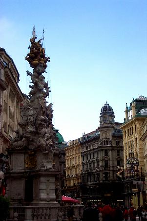 die Pestsäule mitten in Wien