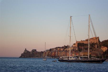 Die Passage vom Golf von La Spezia in den Golf von Genua an Portovenere vorbei