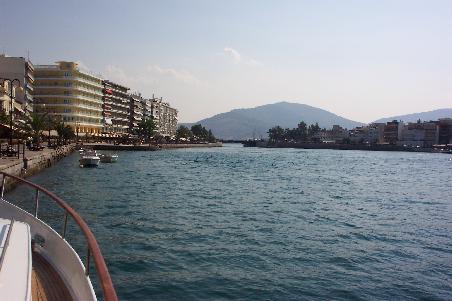 Chalkis und die Brücke zum Festland
