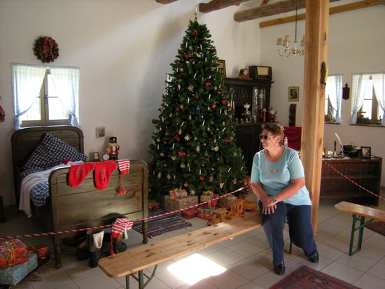 zum Besuch beim Weihnachtsmann