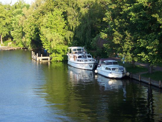 Beschaulicher Liegeplatz in Schmöckwitz