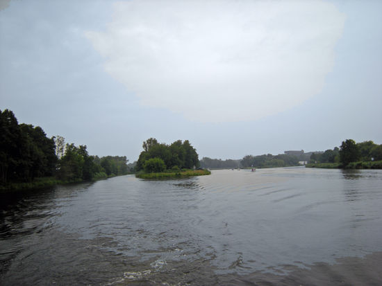 hier treffen Finow-Kanal und Havel-Oder-Wasserstraße zusammen
man sieht es, nicht immer war uns das Wetter hold