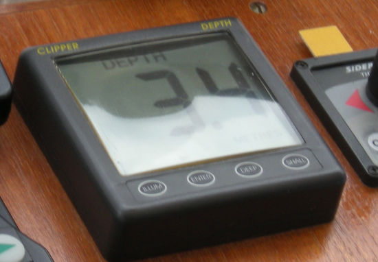 Wasserstand in der Einfahrt von Elbe zu Elde im Frühjahr 2008