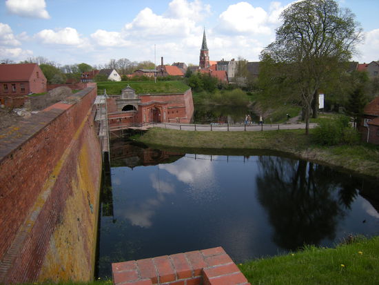 Blick von der Festung auf Dömitz