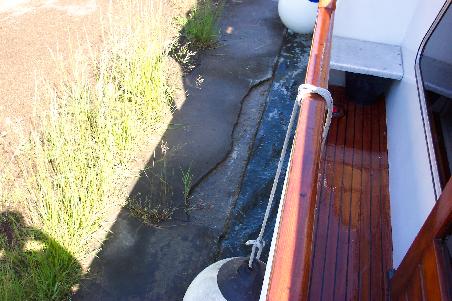 am Wasserstand in den Schleusen