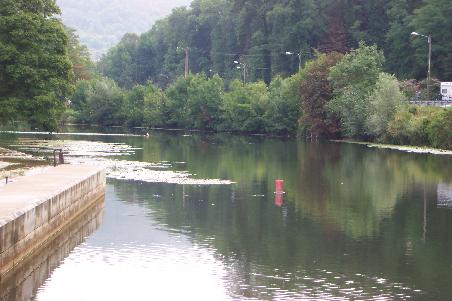 Untiefe in der Schleusenzufahrt