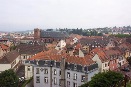 Belfort von der Zitadelle aus fotografiert