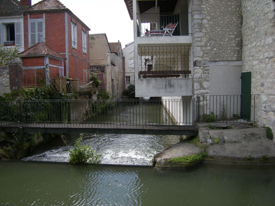 Blick in den Hinterhof von Montargis