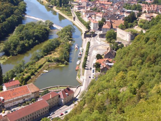 Blick von der Citadelle Besancon