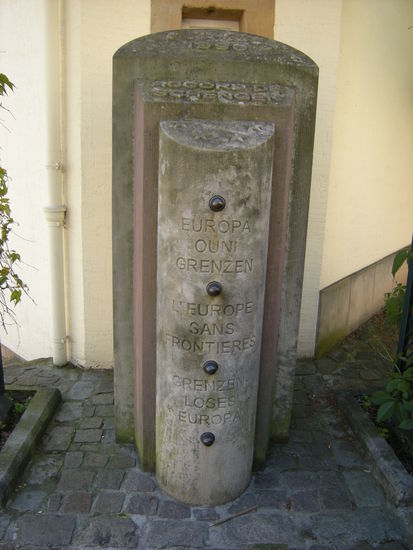 Gedenkstein "Europa ohne Grenzen"