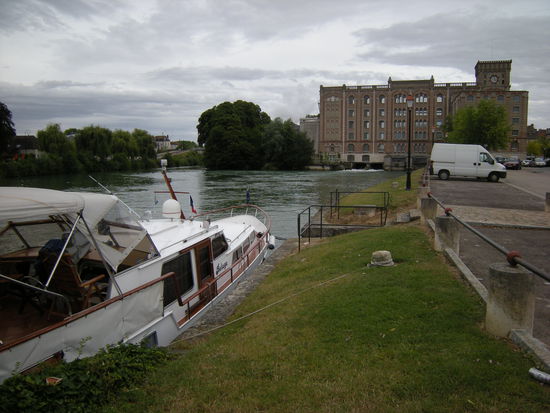 Hier endt unsere Fahrt auf der Seine. Nogent-sur-Seine  -   Les Grandes Moulins