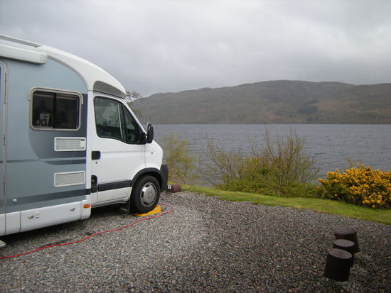Standplatz am Loch Ness