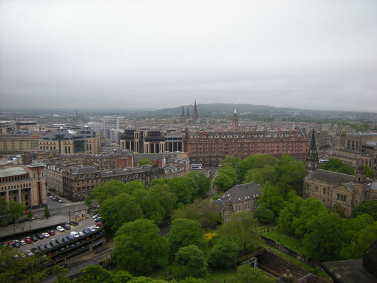 Blick von der Festung auf Edinburgh