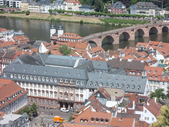 Heidelberg vom Schloss aus gesehen
