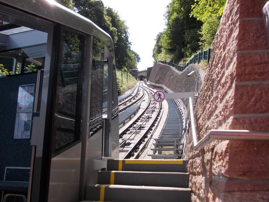 und wieder runter in die Fußgängerzone