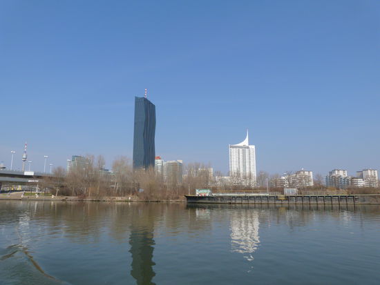 von diesem Flussarm ist wirklich nicht viel von Wien zu sehen