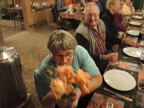 Abendessen im Camping Zebra