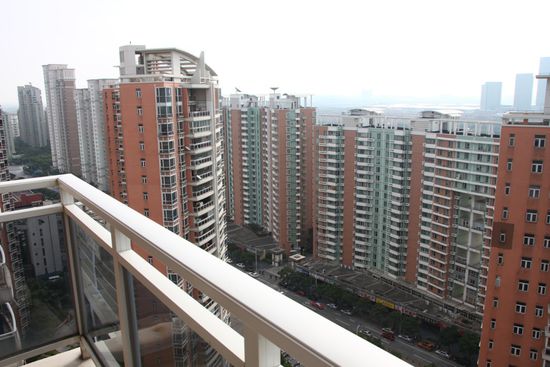 Blick vom großen Balkon