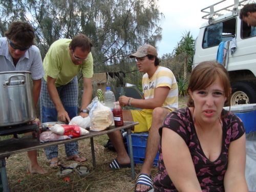 tja, die Jungs kochen - Micha hat Angst --> verstaendlich