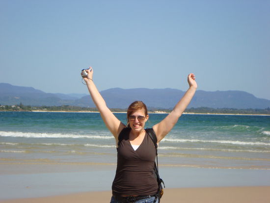 in Byron Bay am Strand 