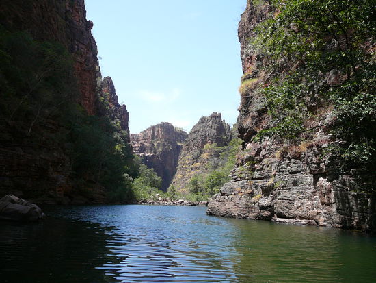 Bootsfahrt zu den Twin Falls