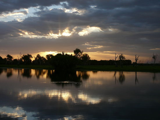 Sonnenuntergang am Yellow Water