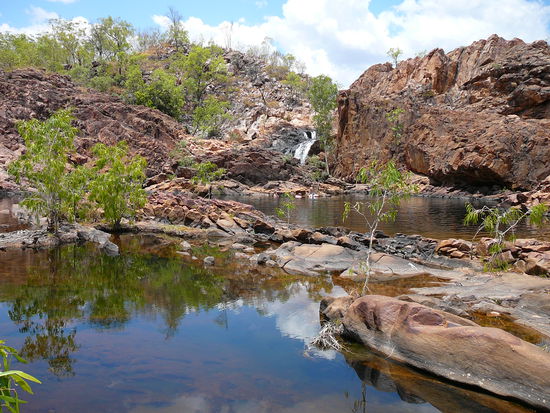 Unser zweiter freier Tag zum Relaxen
an den Edith Falls im Nitmuluk National Park