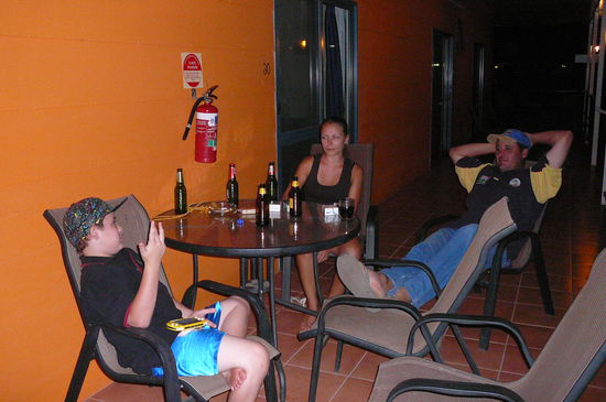 Gammeln auf dem Balkon.