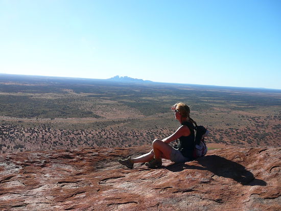 Blick ins weite Land und auf die Olga's