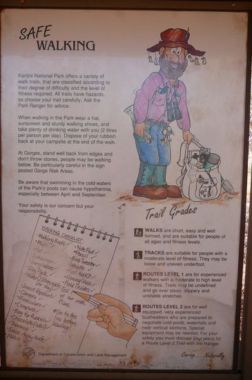 Alles gepackt und los geht unser Wandertoeurchen durch den Karijini National Park...