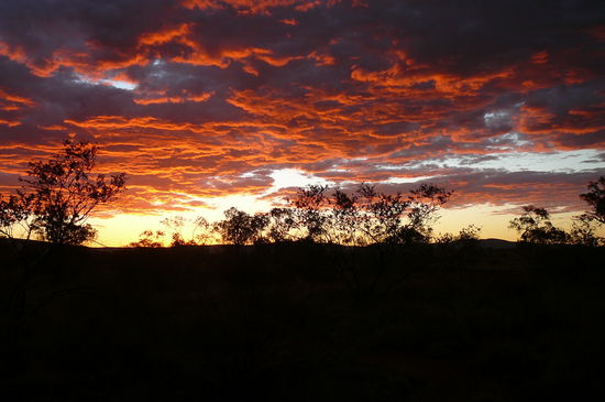 Sunset am Campingplatz