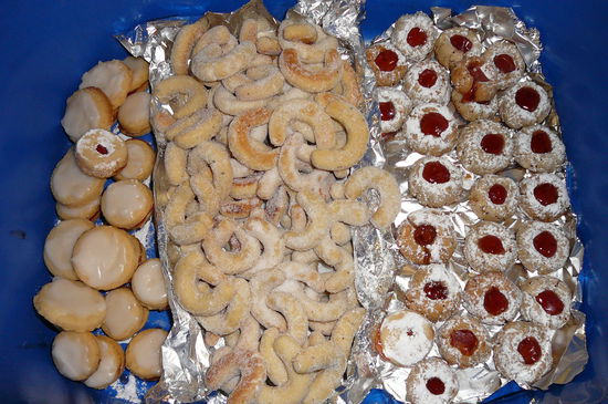 Unsere lecker Weihnachts-Plaetzchen dank Carina...