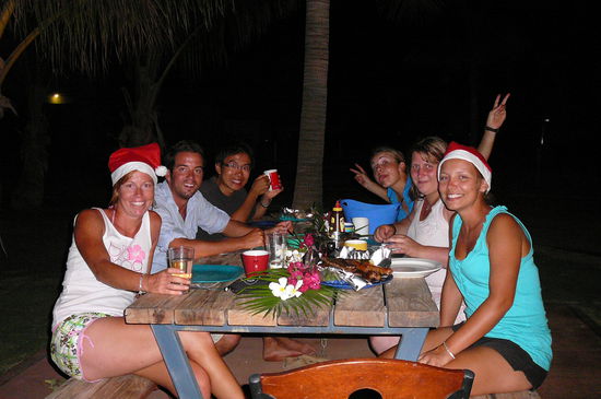 Heilig Abend unter Palmen