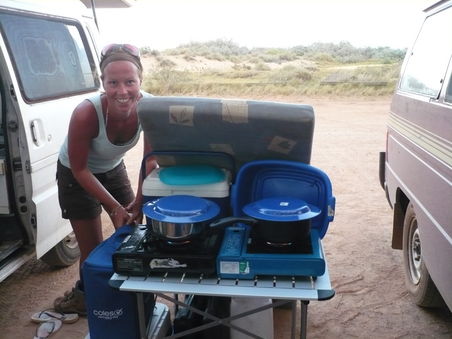 Beim Wildcampen in Exmouth