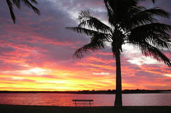 Blick vom Restaurant / Pub