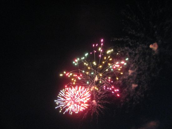 Feuerwerk und Livemusik!