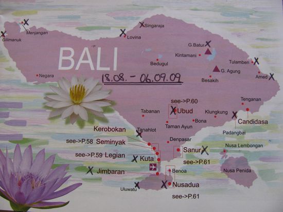 X Unsere Stops auf Bali!