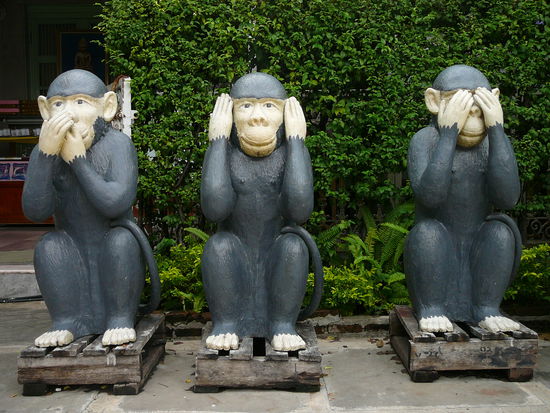 Nichts hoeren, nichts riechen, nichts sehen...
Unser Motto fuer die Hostelzeiten!!!