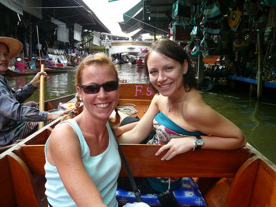 On the floating market...