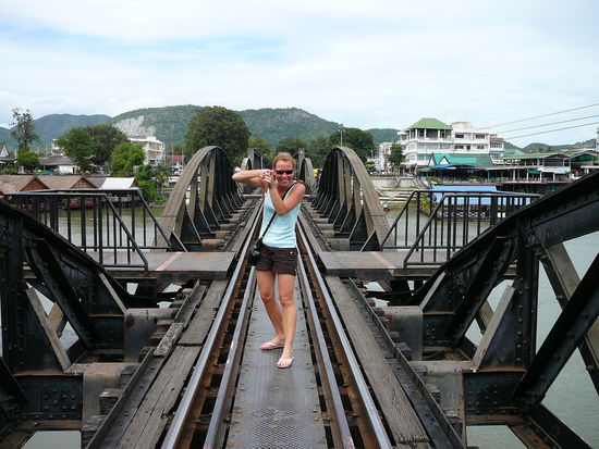 Auf der River Kwai Bruecke...