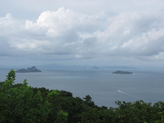 Blick auf Mosquito- und Bamboo Island