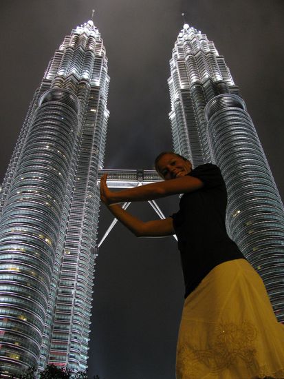 An den Petronas Twin Tower's